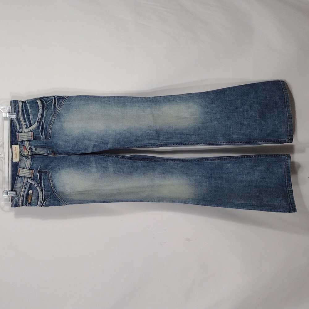 London Jean Premium Collection Light Wash wide leg jeans size 6